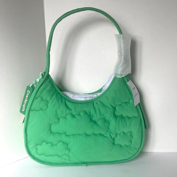 Coach Coachtopia Loop Ergo Bag Cloud Quilting Green Shoulder 90s Bag CV875 - Picture 2 of 9